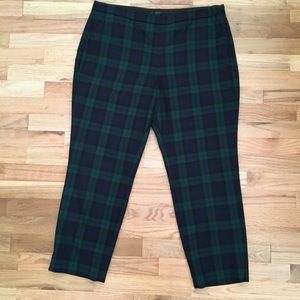 Like new J.Crew tartan Capri dress pants